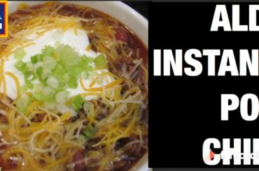 15 MINUTE INSTANT POT CHILI ALDI BUDGET FRIENDLY MEAL(DELICIOUS)
