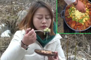 How to Fry Mixed Chili Powder with Pork, Chinese Cook and Eat