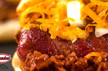 Double Bacon Chili Dogs - El Yucateco Grilling Recipe