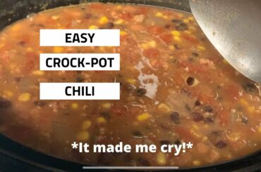 Easy Crock-Pot Chili | Crock-Pot Recipe | Fall and Winter Recipe