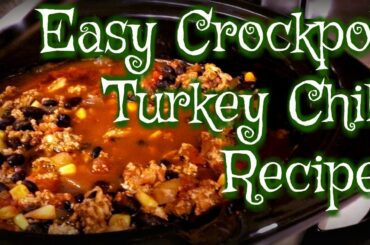 Easy CrockPot Turkey Chili Recipe | Vlogmas ep.8