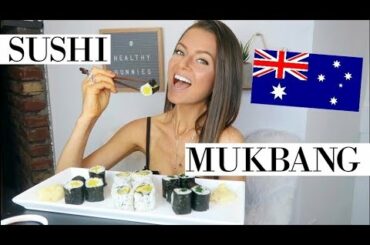 ASSUMPTIONS ABOUT ME BY AUSTRALIANS | SUSHI MUKBANG