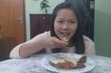 Mukbang Sego Sambal Babat/Rice With Buff Tripe Chili Sauce