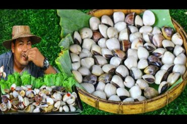 Cooking Seashell eat with Spicy Chili Sauce - Cook Shell Seafood Recipe