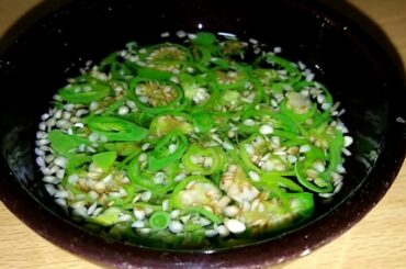 Thai chilli vinegar sauce recipe,Green chilli vinegar pickle recipe