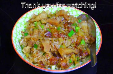 Chili Paste Fried Rice with Crispy Pork : Thai Recipe