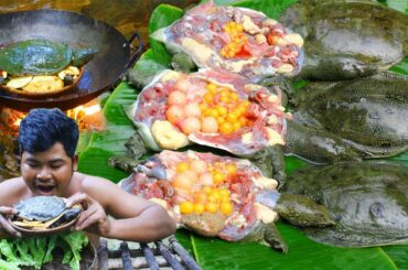 Cooking Softshell turtle Recipe - Cook Shell Turtle eat with Chili Sauce