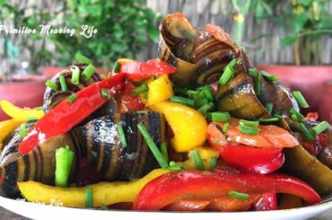 Survival Skills - Yummy cooking Fried snail recipe - Eating delicious