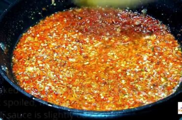 Home made chili garlic sauce - Learn how to cook Pinoy spicy garlic sauce