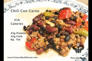 Healthy Chili Con Carne - a recipe for a busy day and week