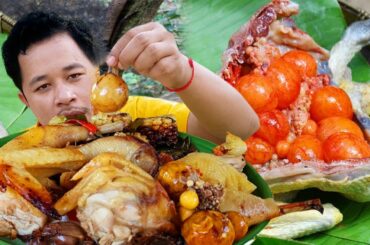 Delicious Cooking Red Chicken Egg Recipe -  Chicken Red egg eat with Chili Sauce