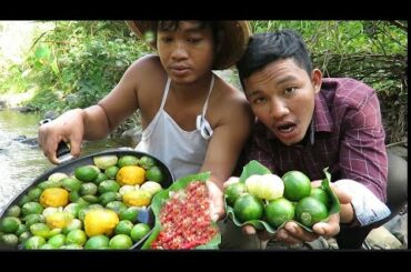 How to salt chili pepper with lemon food recipe eating delicious