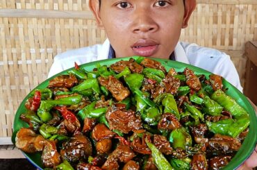 Yummy Chicken Gizzard Fried with chili Recipe