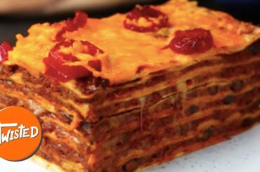 13-Layer Mexican Chili Lasagna Recipe | Twisted