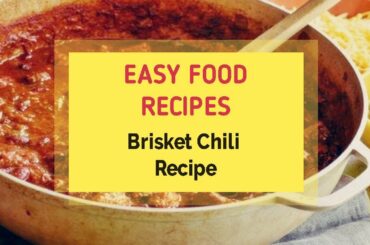 Brisket Chili Recipe