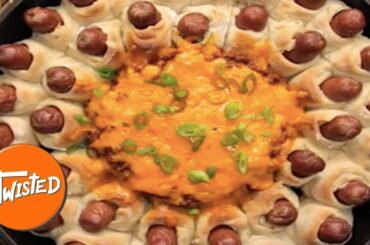 How To Make A Chili Dog Ring | Party Ring Recipes | Twisted