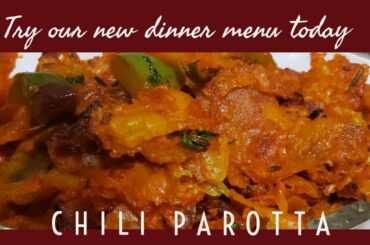 Chili Parotta// சில்லி பரோட்டா//Quick and tasty recipe// Leftover Parotta recipe// Street Food