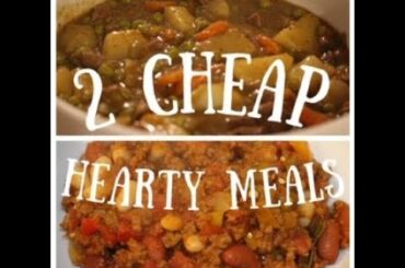 2 Cheap Winter Cozy Meals| Chili & Stew Recipes| Cook with me| Shadyyness
