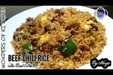 Chili Beef Rice Recipe | chinese beef chili rice recipe | Beef Chili Rice Recipe