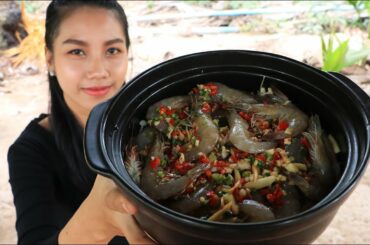 Yummy cooking shrimp roasted with chili recipe - Natural Life TV Cooking