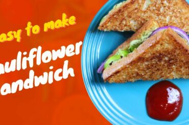 Quick & Easy  Healthy Cauliflower Sandwich | Healthy Recipes | keto Sandwich | The Fitfood Channel