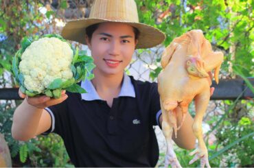 Yummy Cooking Cauliflower with Chicken Recipe - Cooking Skill