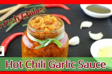 Hot Chili Garlic Sauce| How to Make Red Chili Sauce at Home |Easy Homemade Chili Garlic Sauce