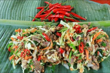 Yummy cooking beef salad with chili recipe - Natural Life TV Cooking