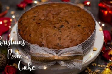Christmas Rum Cake | Rum Fruit & Nut Cake | Rum Cake Recipe | Super moist fruit cake
