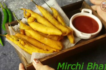 Holiday Party Appetizers: Hot and Spicy Mirchi Bhajji / Bajji / Pakora / Green Chili Fritters