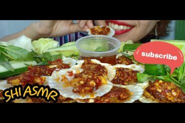 ASMR MUKBANG eatting Grilled scallops with salt and chili.  소금과 칠리로 구운 가리비 | no talking |