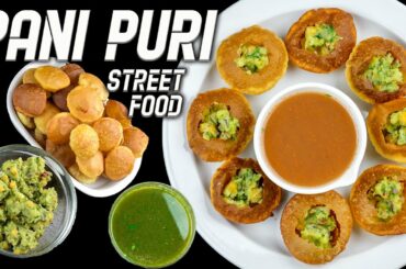 Best Homemade Panipuri Recipe | Panipuri Golgappa Puchka Recipe | How to Make Pani Puri at Home