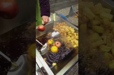 Fried apple and chili powder！1