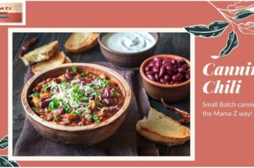 Canning small batch chili!