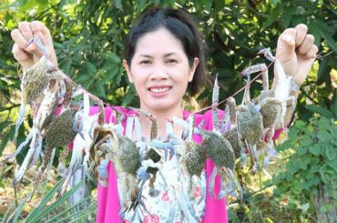 Cooking Fried Crabs Recipe  - Sea Food Cooking -  Cooking By Khmer Food TV