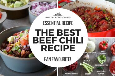 BEST BEEF CHILI RECIPE | Essential Comfort Food!
