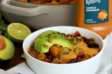 Sir Kensington's | Chipotle Butternut Squash Chili with Chipotle Lime Crema