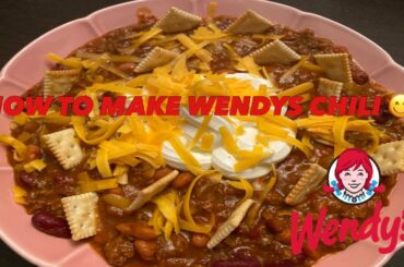 How to make Wendy’s Chili// Delicious// Super easy!