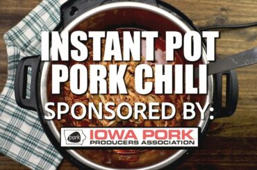 How to make: INSTANT POT PORK CHILI