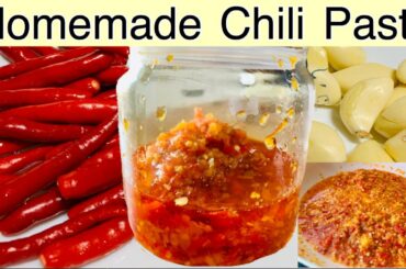 EASY CHILI PASTE | GARLIC 🌶🌶|| HOMEMADE CHILI PASTE || Shine’sCooking