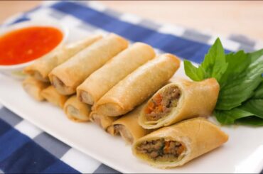 Green Curry Spring Rolls Recipe | Thai Recipes เปาะเปี๊ยะเขียวหวาน