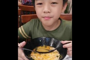 Eating Ramen with chili