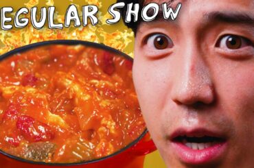 Benson's HOT WING CHILI burned my mouth off! Regular Show | Feast of Fiction