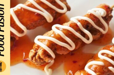 Chicken Hot Rods with Sweet Chili Sauce recipe by Food Fusion
