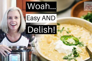 Instant Pot White Chicken Chili | EASIEST EVER