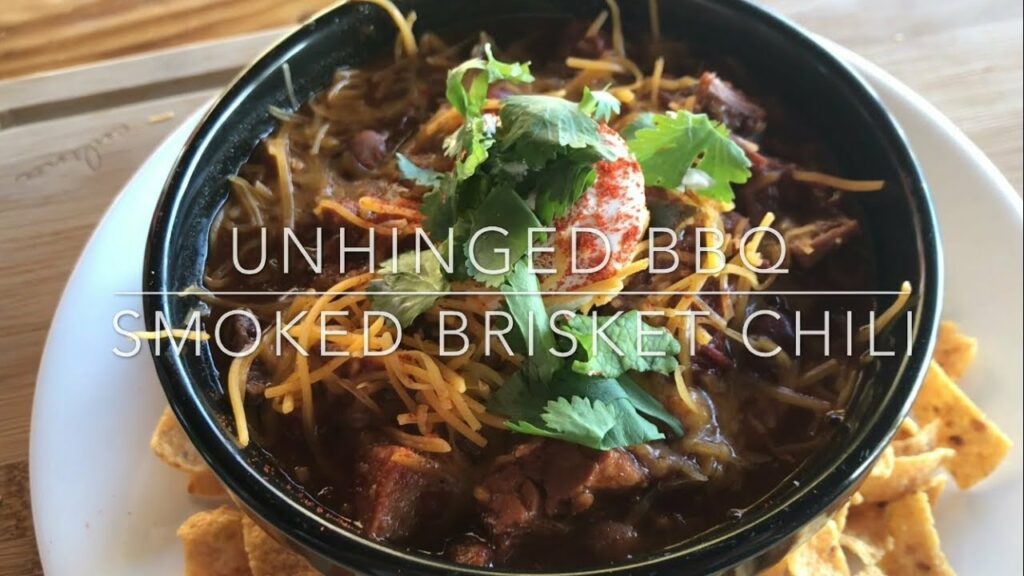 Smoked Brisket Chili Recipe on the Traeger ubbq Chili Chili
