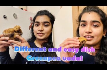 Green peas vadai healthy and easy recipe