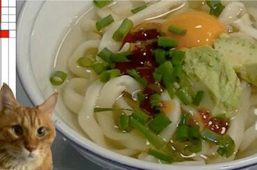 Avocado chili udon !【Touched japanese noodle】