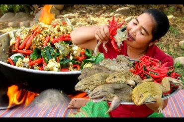 Extreme Fried Chili with Big Frog recipe & Cooking life