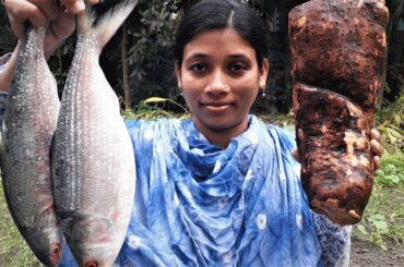 Traditional Village Food Recipe | Jora Ilish and Big Potato Curry Cooking By Street Village Food